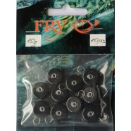 Груз ушастый рыбацкий, таблетка (эксцентрик) цвет Silvereyes Black, 10шт в уп., вес 10г